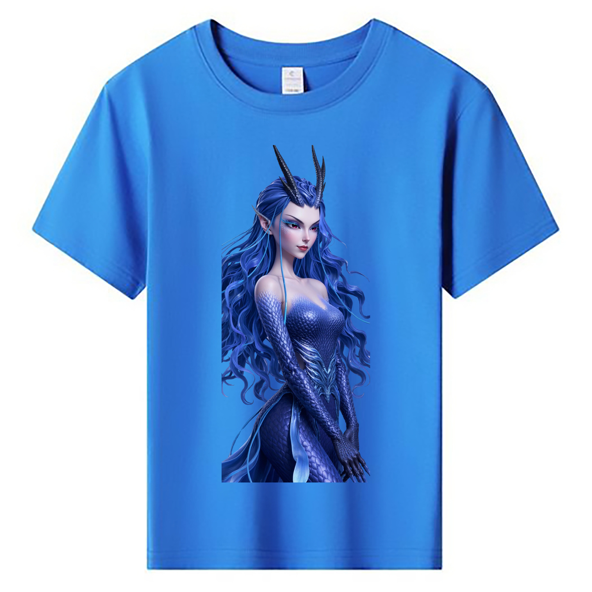 （画像用） Ne Zha 2 ナタ 魔童の大暴れ 綿100％キッズTシャツ（フロントプリント）